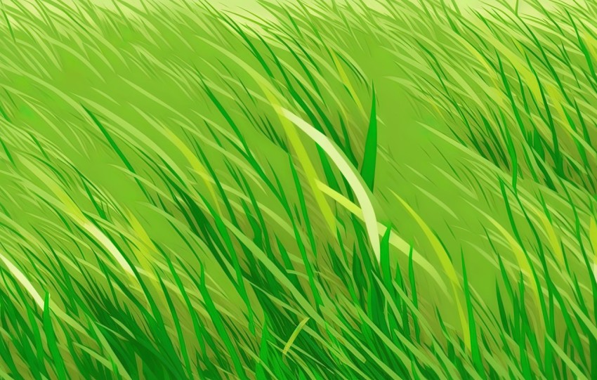 Grass Field Artwork - Organic Realism in Nature Morte