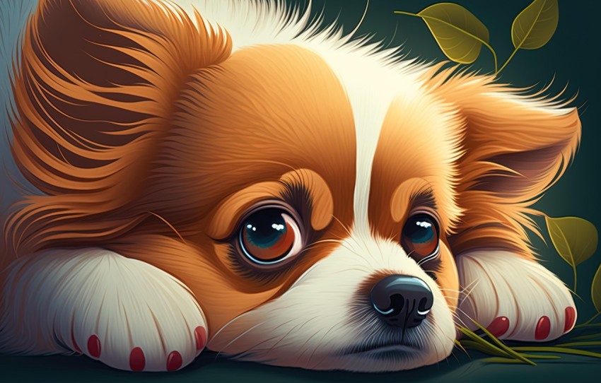 Cute Cartoonish Dog in Pixel Art Style | 4k Resolution