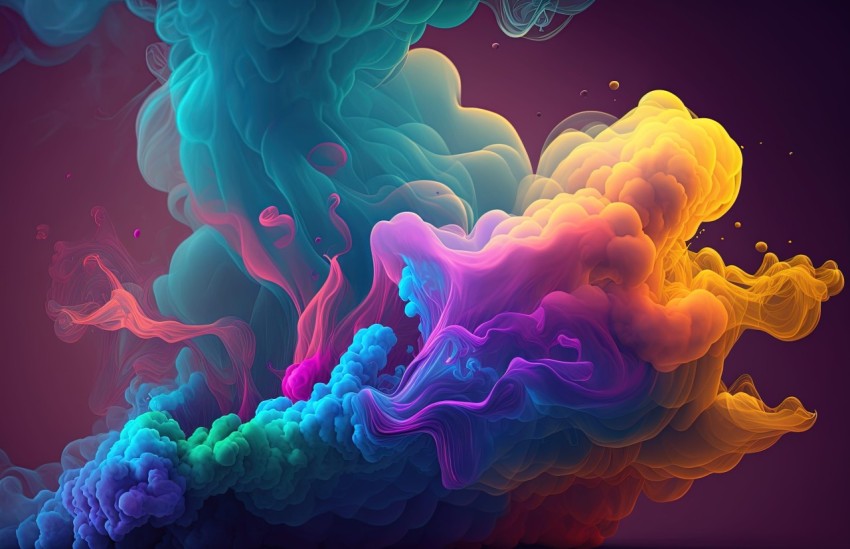 Colorful Liquid Pattern | Mesmerizing Smoke Background