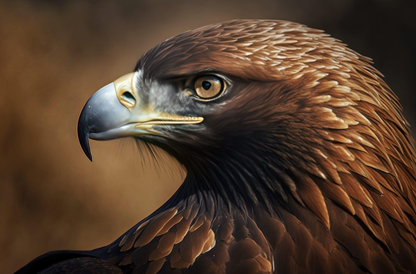 Captivating Golden Eagle - Realistic Animal Portraits