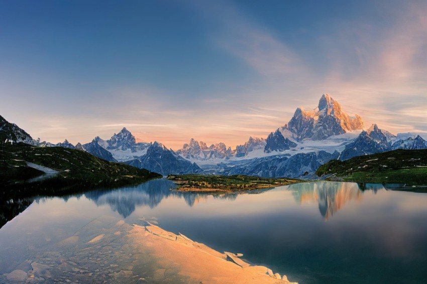 Sunrise Reflection at Lake Encampagne, France | Serene Nature Photography