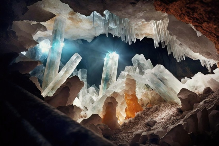 Stunning Crystal Caves: A Realistic Depiction of Nature's Beauty