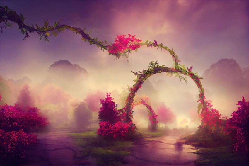 Fairy Forest | Floral Surrealism | Romantic Landscape