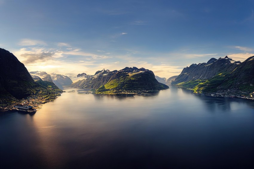 Serene Mountain Landscape with a Beautiful Lake | Terragen Style