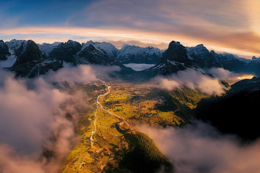 Awe-Inspiring Aerial Shot of Clouds in the Mountains | Tokina AT-X 11-16mm f/2.8 Pro DX II