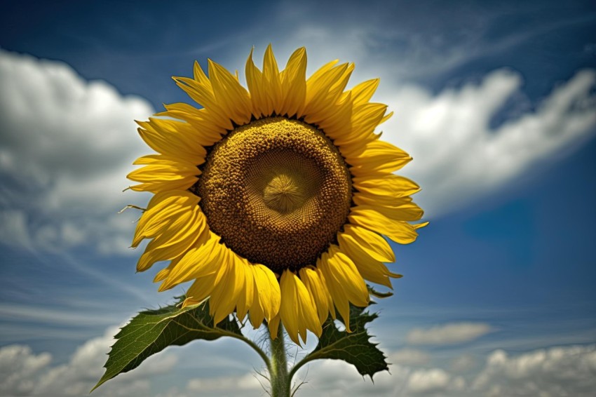 Sunflower in Blue Skies | Massurrealism Style