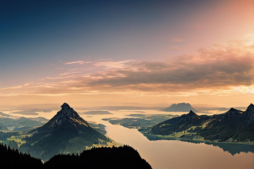 Serene Mountain Landscape at Sunset | Swiss Style | Zeiss Milvus 25mm