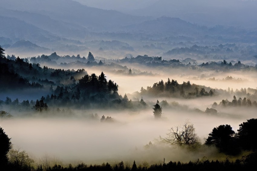 Misty Hills: A Serene Forest Landscape | National Geographic
