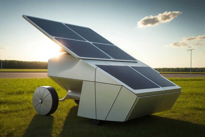 Solar Powered Car in Cubist Style | Industrial Design