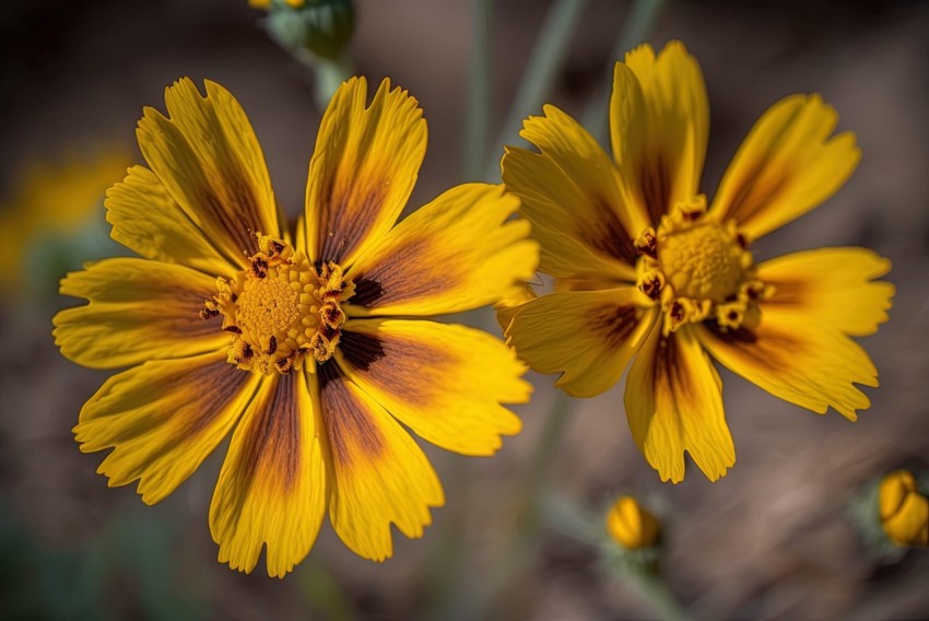 Yellow Flowers in Southwestern Mountains - A Macro Capture