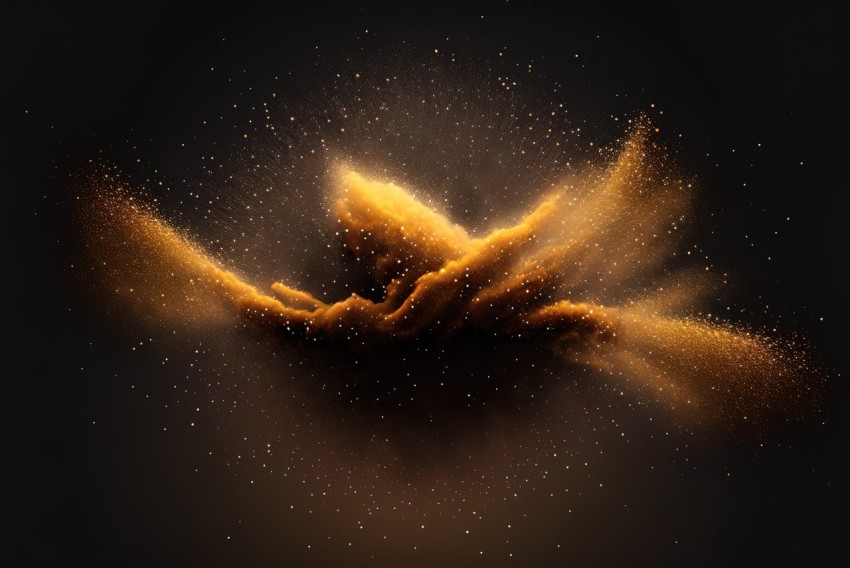 Golden Powder Animation: A Captivating Journey through Space