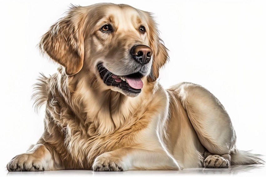 Golden Retriever Laying Down | Realistic Hyper-Detailed Renderings