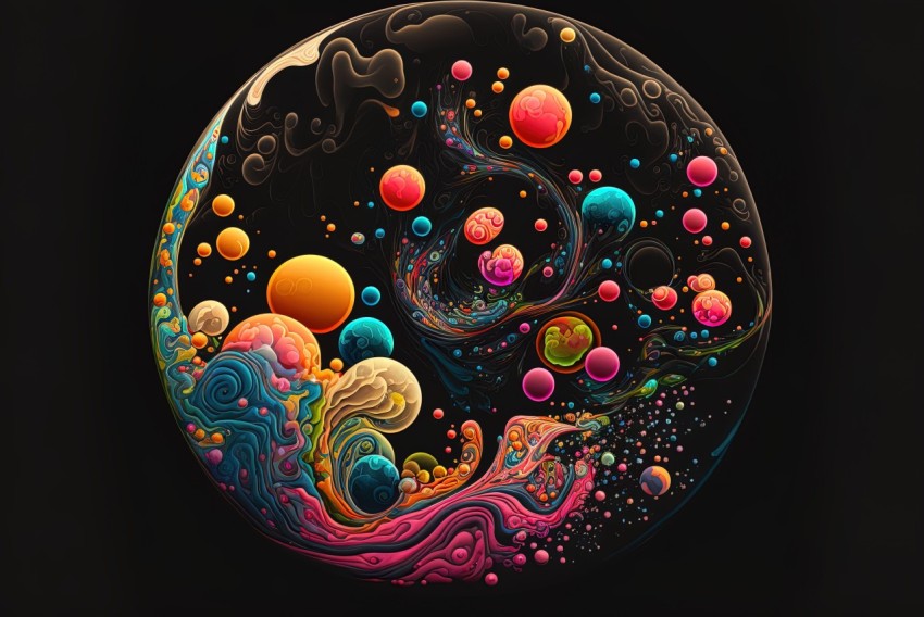 Colorful Yogurt Fruity Bowl - 2D Game Art Inspired Illustrations