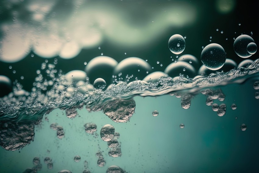 Water Bubbles - Distorted Perspective and Atmospheric Effects