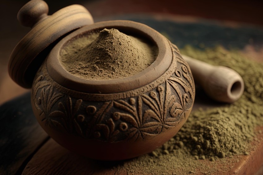 Green Powder with Afro-Caribbean Influence | Mesopotamian Art