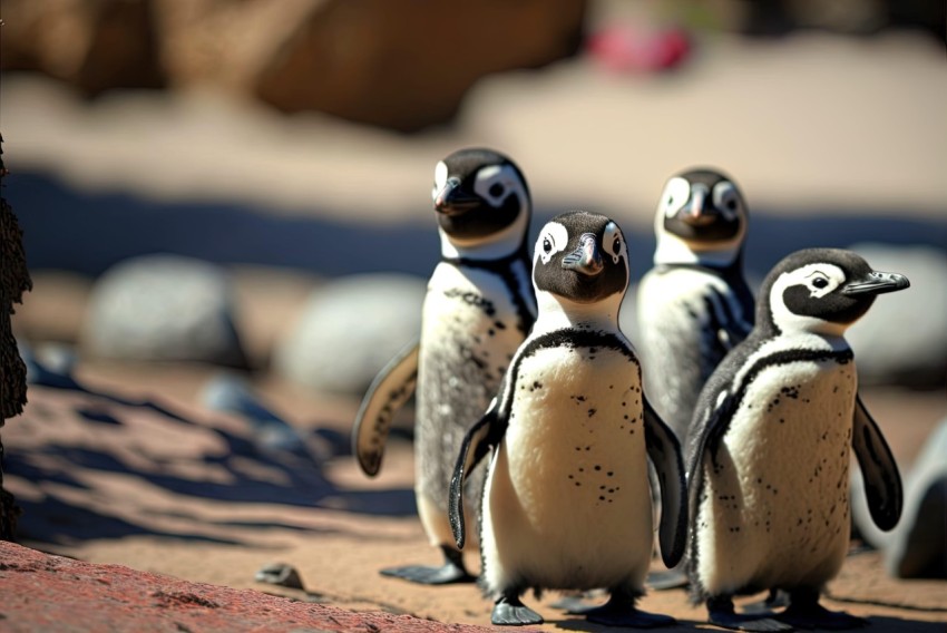 Charming Baby Penguins: A Captivating Encounter in Nature