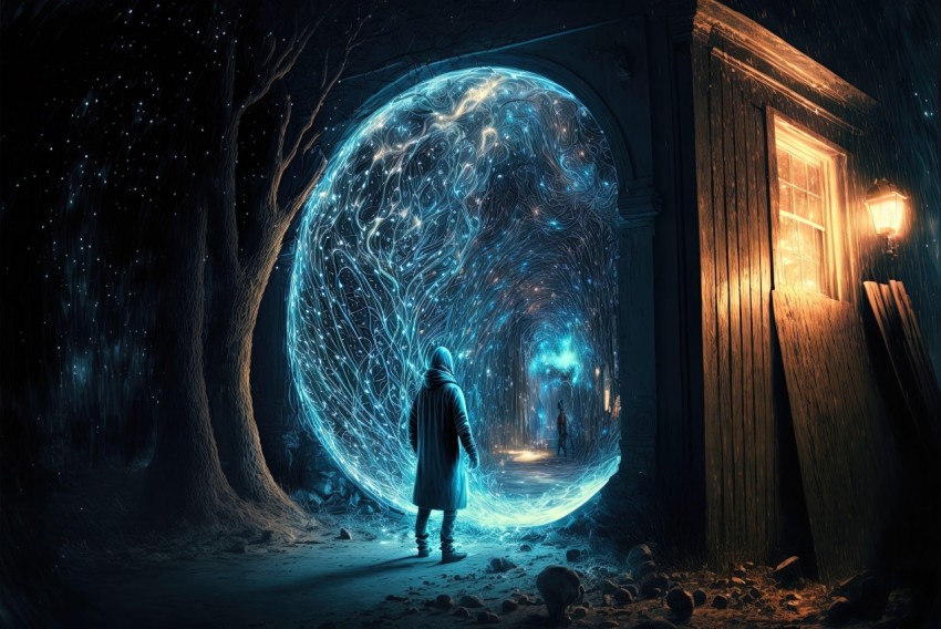 Man in the Door - Enchanting Fantasy Art