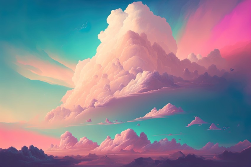 Colorful Clouds in the Sky - Detailed Character Design