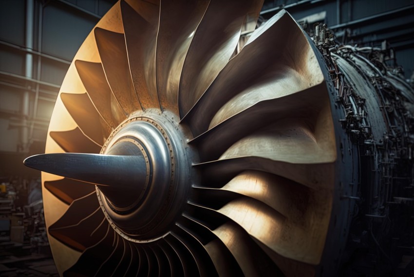 Stunning Jet Engine Artwork: Metalworking Mastery and Fluid Formations