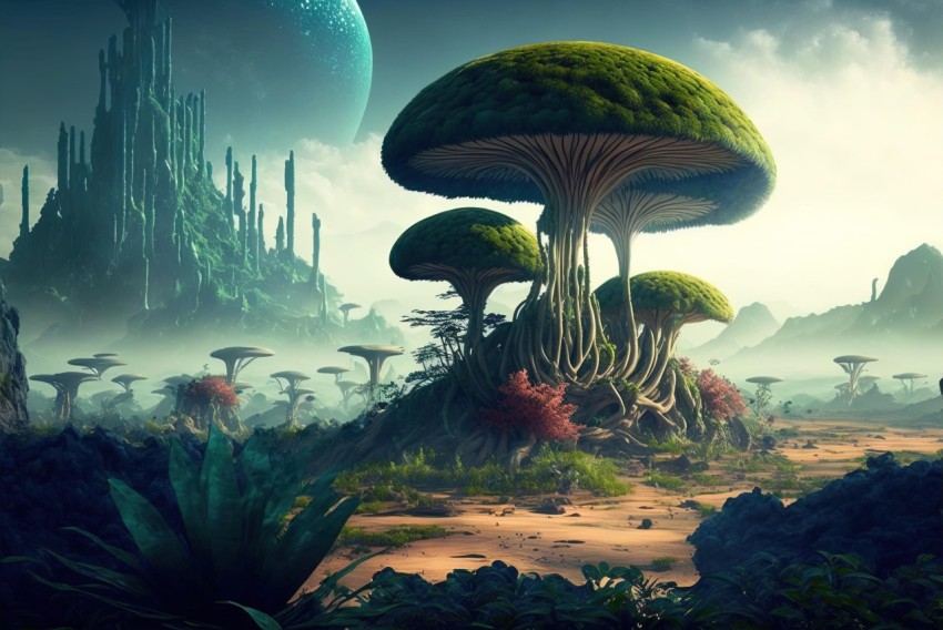 Mushroom Planet: Tropical Landscapes and Mind-Bending Murals