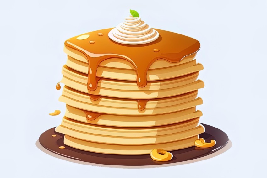 Pancakes - Free Breakfast Food App | Vector Graphic Art