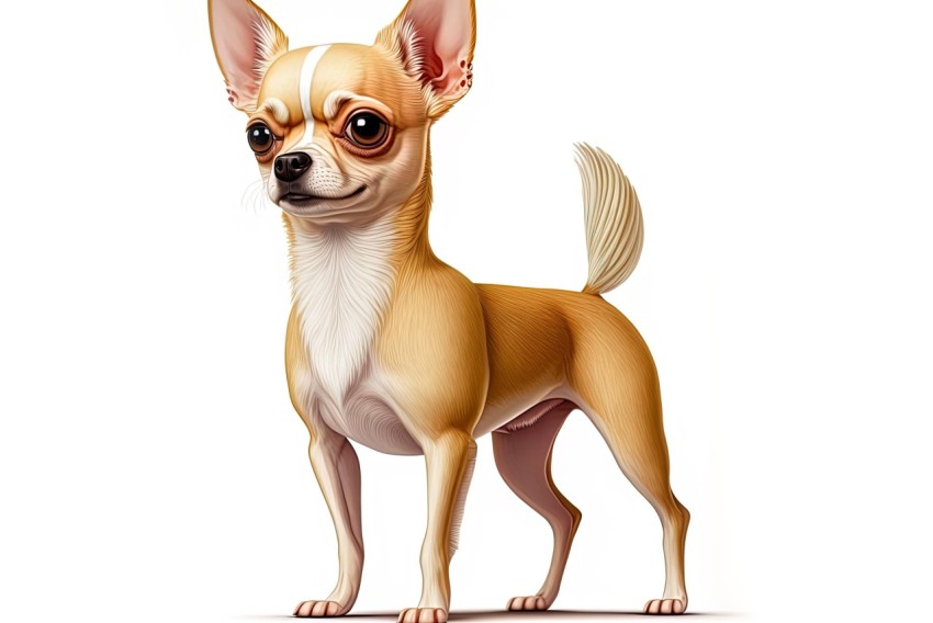 Chihuahua Cartoon Illustration | Highly Detailed and Realistic