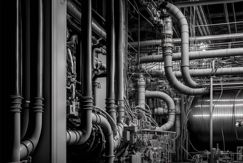 Intricate Industrial Pipes and Valves | Complexity Theory Inspired