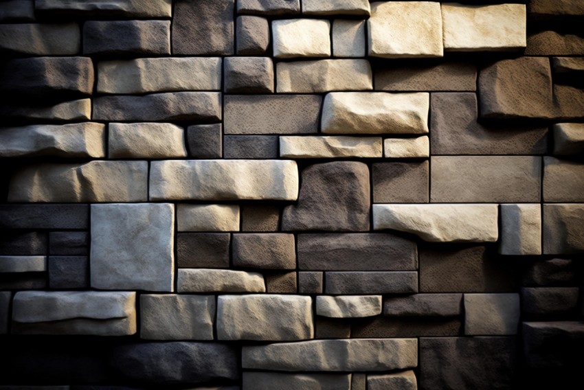 Flat Stone Background Image | Cubist Deconstruction Style