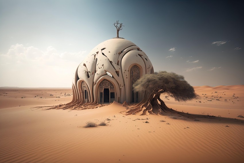 Organic Surrealism: A Beautiful House in the Desert