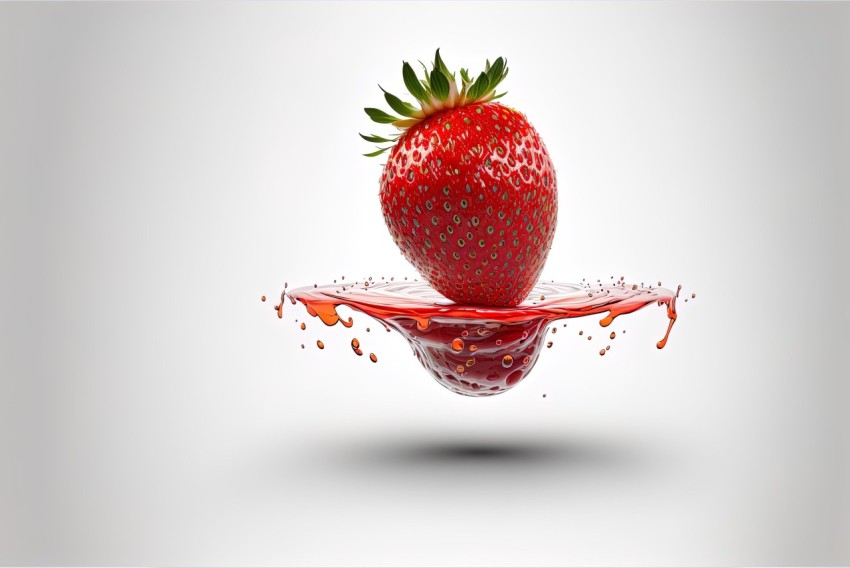 Surrealistic Strawberry Splash - Industrial Design Inspiration