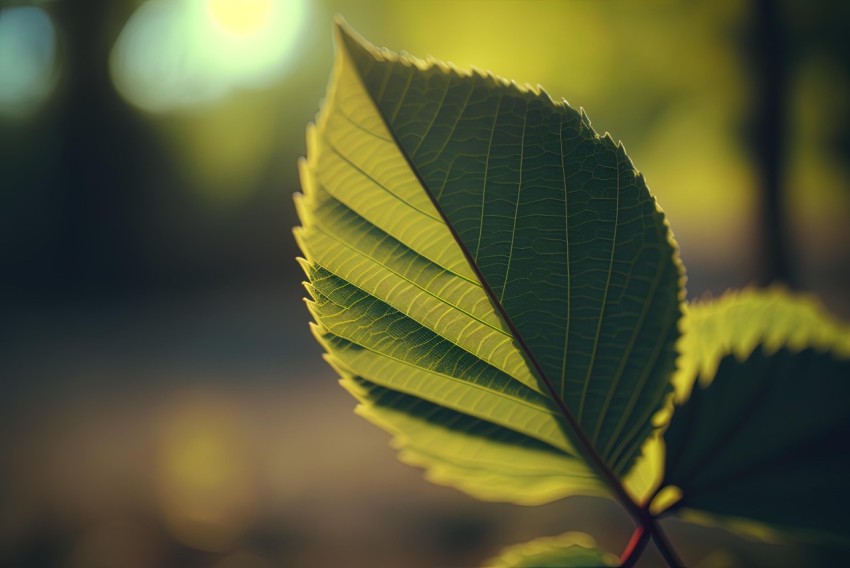 Green Leaf in Sunlight | Vray Tracing | American Tonalism