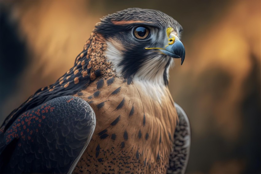 Digital Print of Falcon | Traditional Oil-painting Techniques