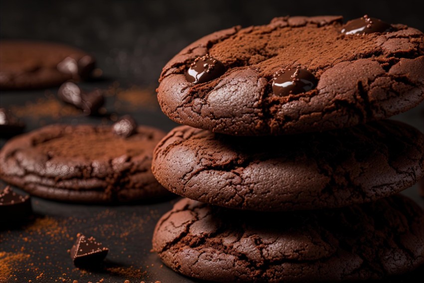 Intense Chiaroscuro Chocolate Cookies with Hidden Details