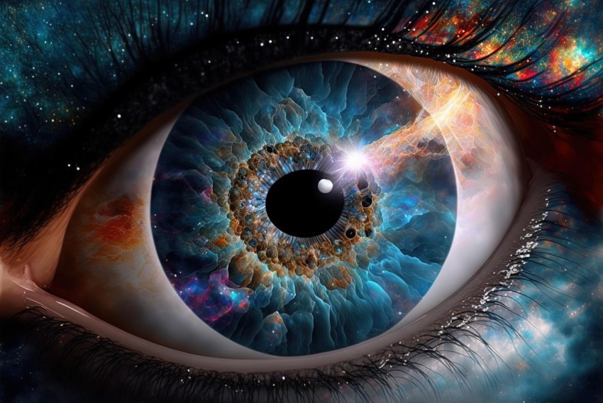 Galaxy Eye: Surrealistic Photorealistic Fantasy Art