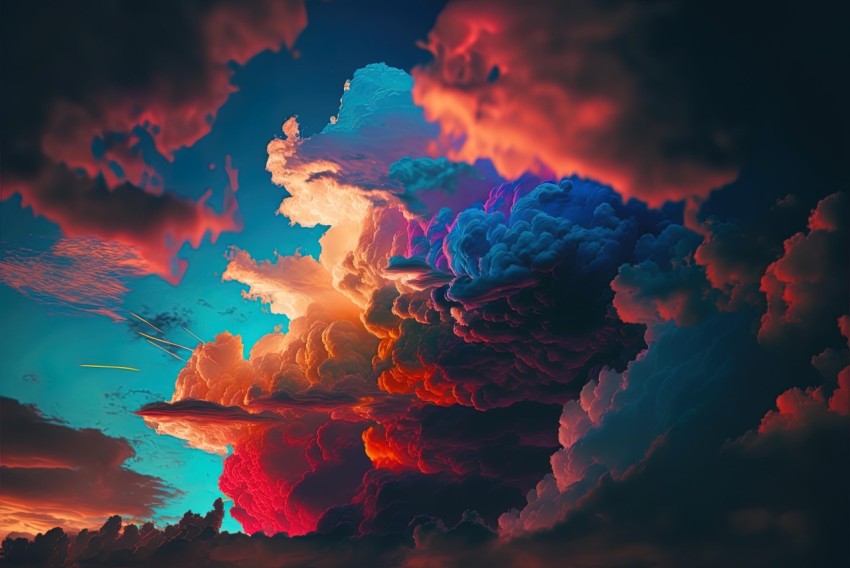 Colorful Hues in the Sky - Apocalypse Art