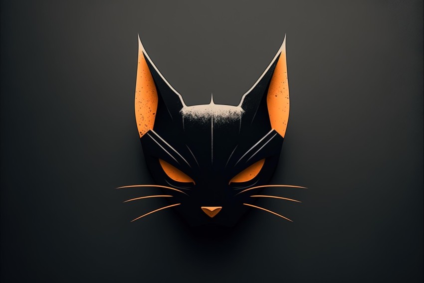 Cat Silhouette on Dark Background | Halloween Inspired