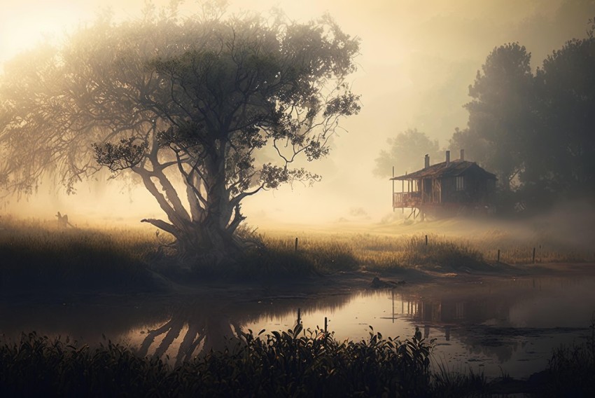 Empty House in the Mist: Australian Landscapes