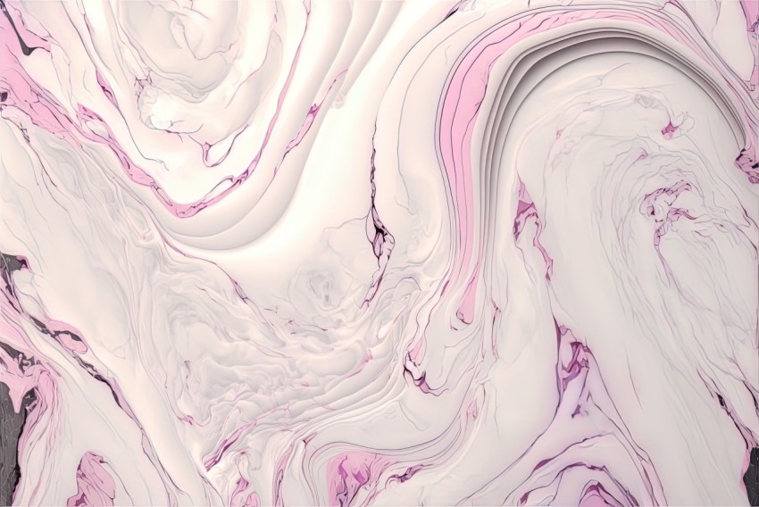 Pink Abstract Wave Marble Pattern Wallpaper | Digital Art Techniques