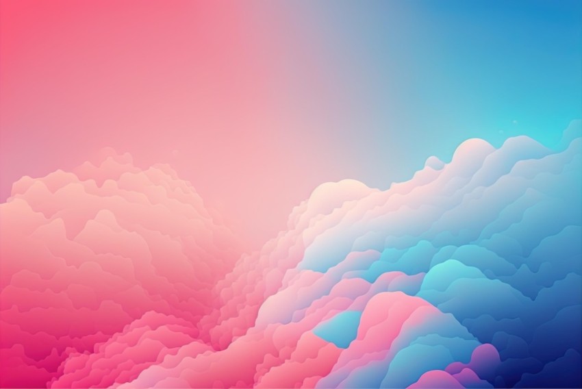 Colorful Abstract Cloud Design and Background