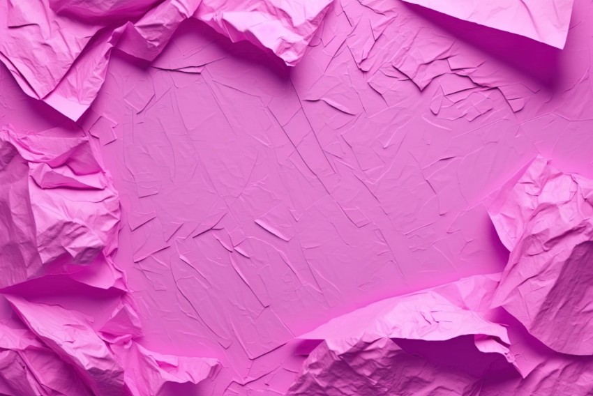 Pink Crumpled Paper in Color-Field Painter Style