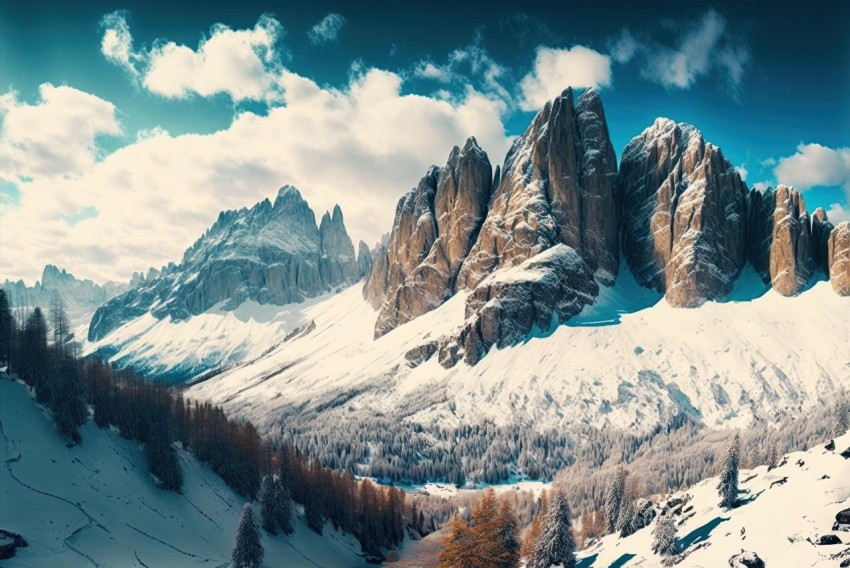 Top 10 Dolomite Landscape Pictures | Matte Painting Style